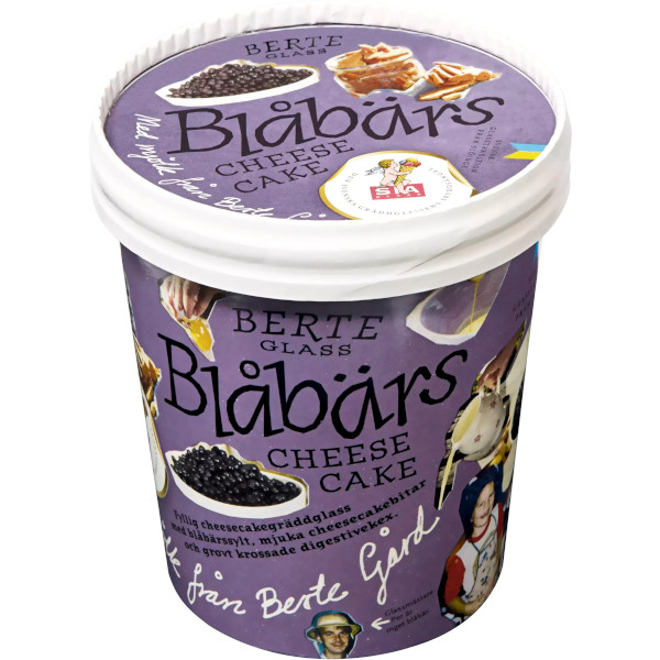 SIA Glass Berte Glass Blåbärscheesecake