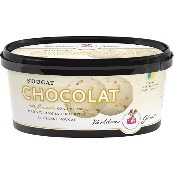 SIA Glass Gräddglass Nougat Chocolat