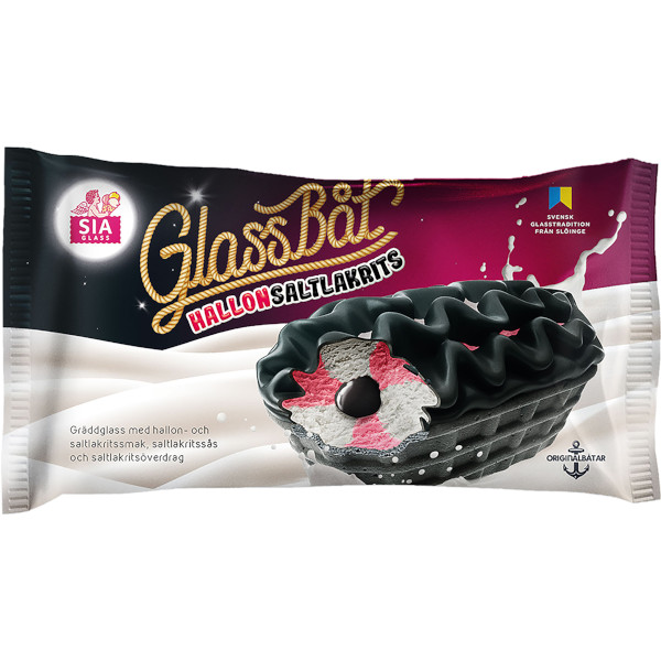 SIA Glass Glassbåt Hallon/Saltlakrits