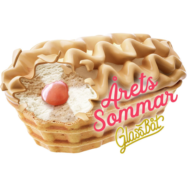 SIA Glass Glassbåt Sommar Rabarber & Kardemumma