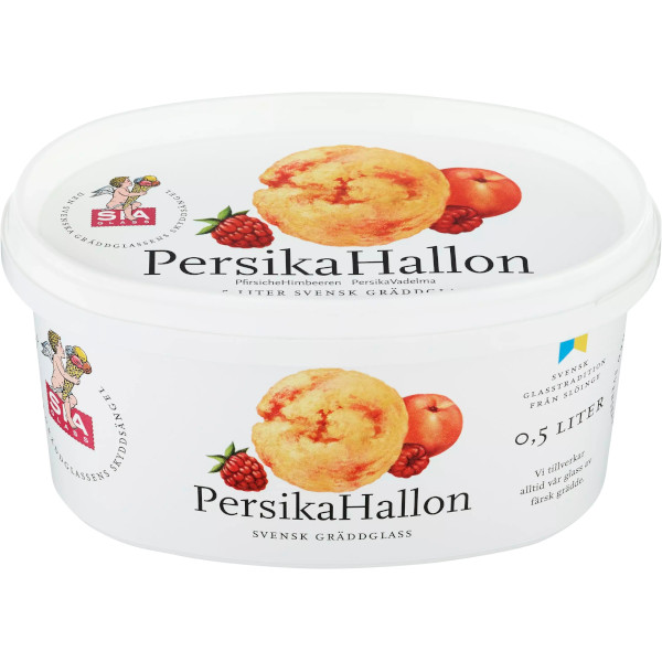 SIA Glass Gräddglass Persika/Hallon