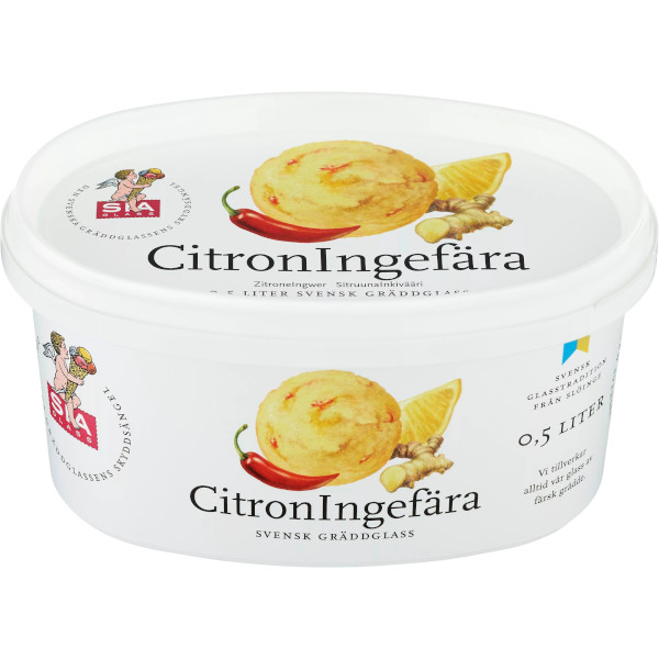 SIA Glass Gräddglass Citron/Ingefära
