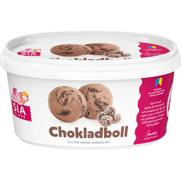 SIA Glass Gräddglass Chokladboll