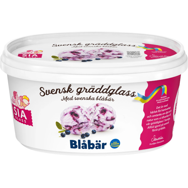 SIA Glass Gräddglass Blåbär