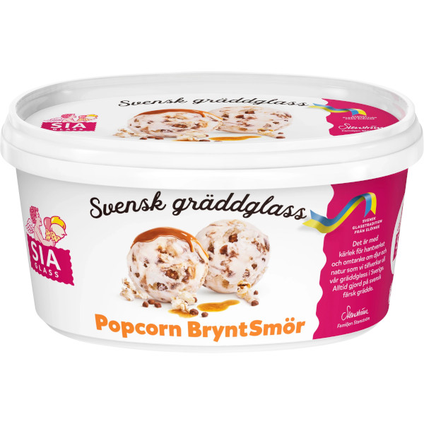 SIA Glass Gräddglass Popcorn/Brynt Smör