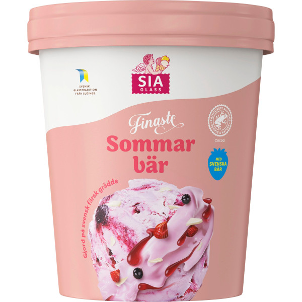 SIA Glass Gräddglass Finaste Sommarbär