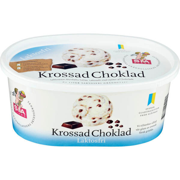 SIA Glass Gräddglass Krossad Choklad Laktosfri