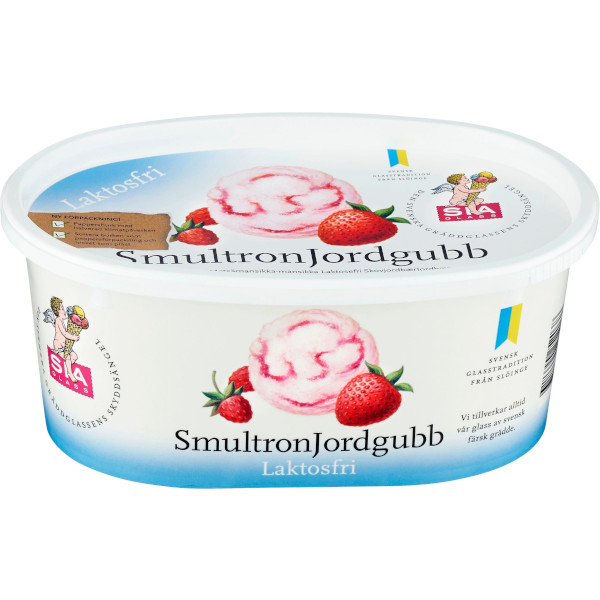 SIA Glass Gräddglass Smultron/Jordgubb Laktosfri