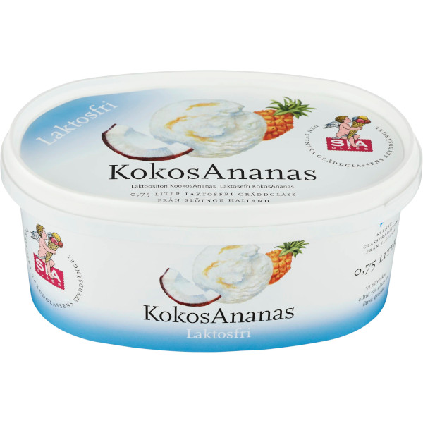 SIA Glass Gräddglass Kokos/Ananas Laktosfri
