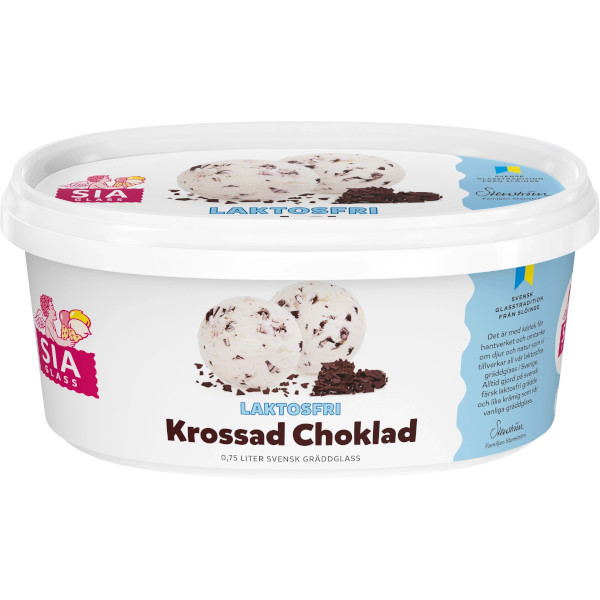 SIA Glass Gräddglass Krossad Choklad Laktosfri