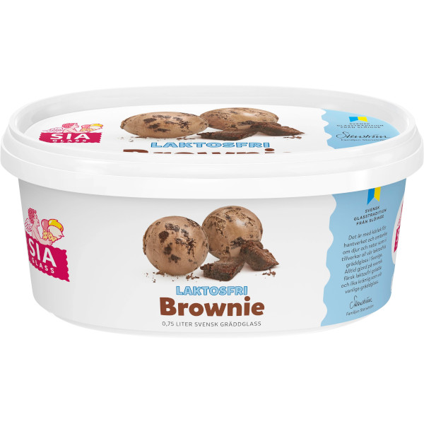 SIA Glass Gräddglass Brownie Laktosfri