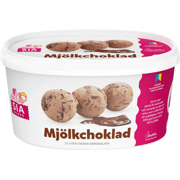SIA Glass Gräddglass Mjölkchoklad