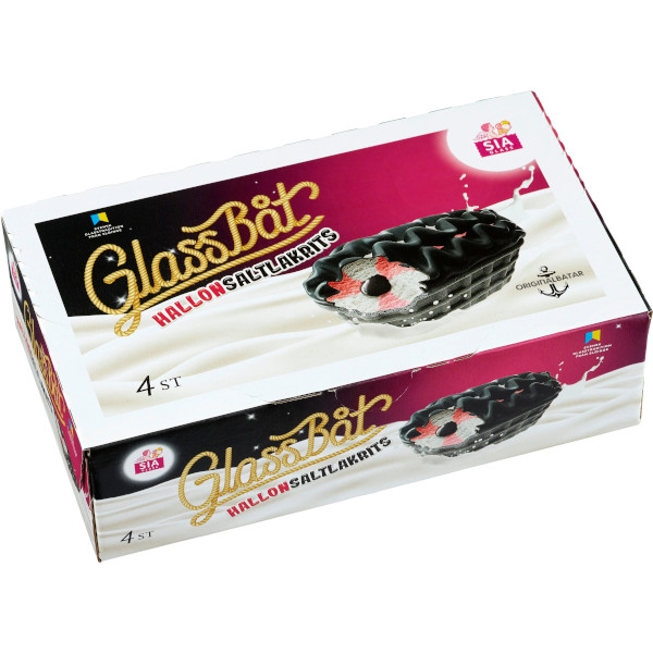 SIA Glass Glassbåt Hallon/Saltlakrits