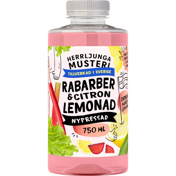 Herrljunga Musteri Lemonad Rabarber & Citron
