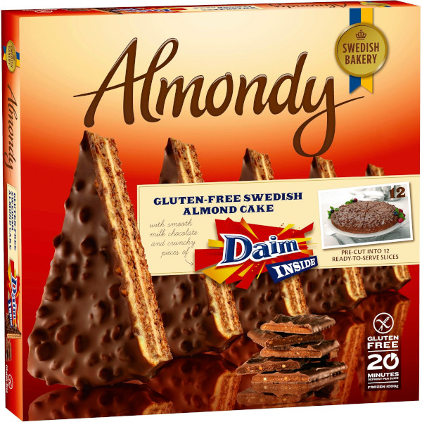Almondy Mandeltårta Daim