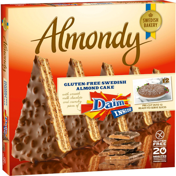 Almondy Mandeltårta Daim