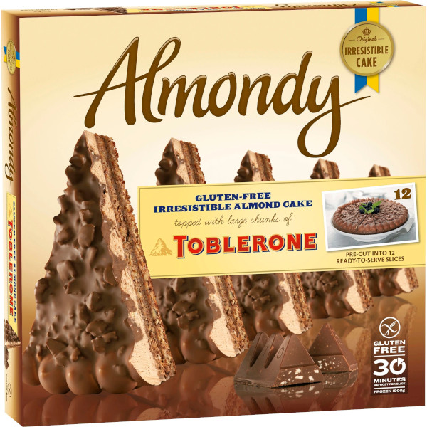 Almondy Mandeltårta Toblerone