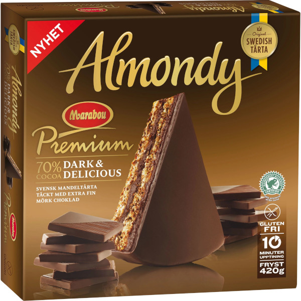 Almondy Mandeltårta Marabou Premium 70%