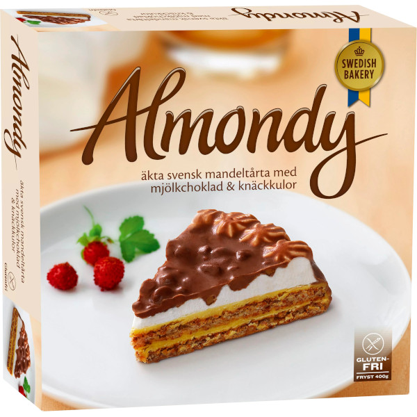 Almondy Mandeltårta Mjölkchoklad & Knäckkulor