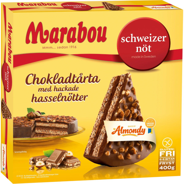 Almondy Marabou Chokladtårta Schweizernöt