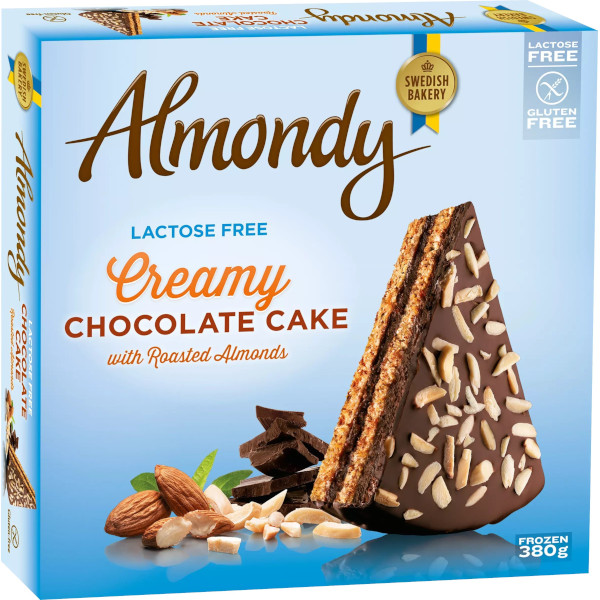 Almondy Mandeltårta Creamy Chocolate Cake Laktosfri