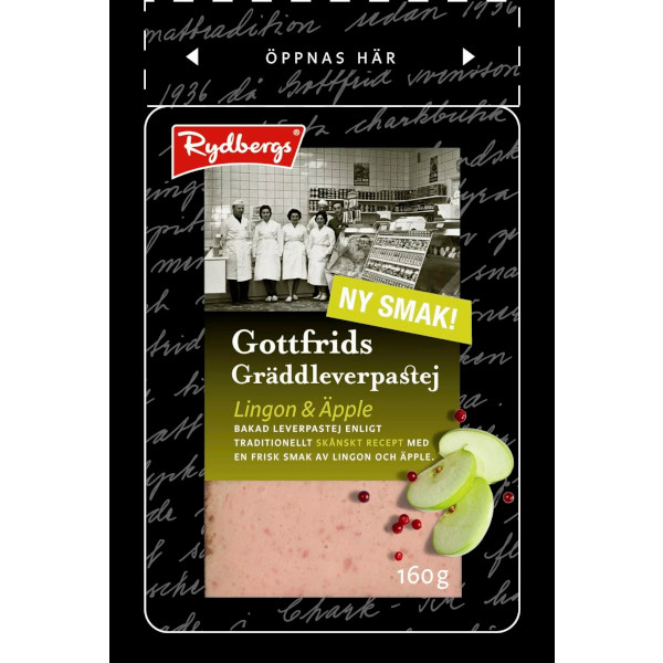 Rydbergs Gottfrids Gräddleverpastej Lingon & Äpple