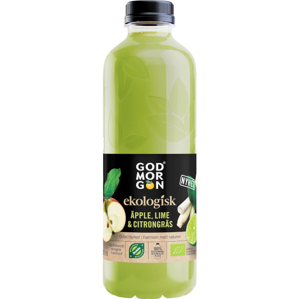 God Morgon Juice Äpple/Lime/Citrongräns Ekologisk