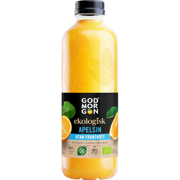 God Morgon Juice Apelsin Utan Fruktkött Ekologisk