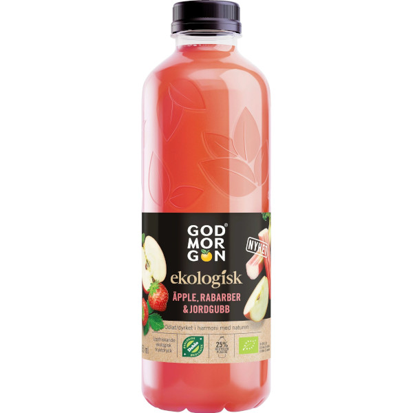 God Morgon Juice Äpple/Rabarber/Jordgubb Ekologisk