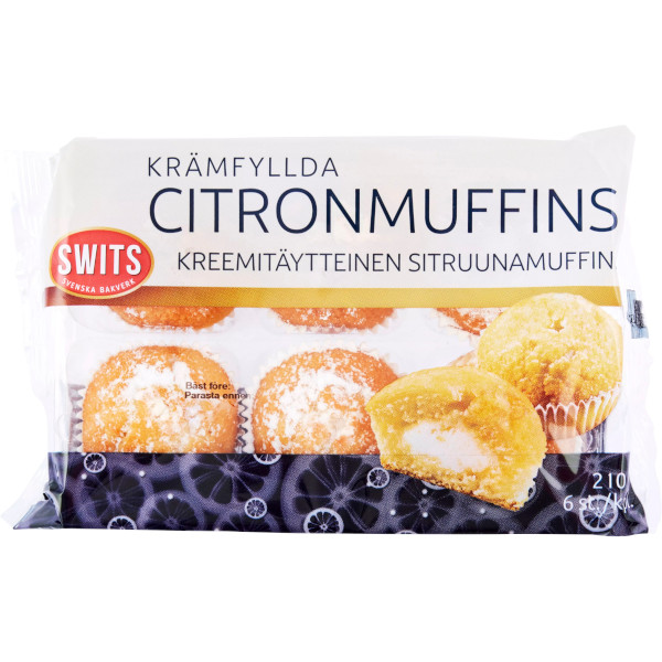 Swits Citronmuffins Krämfyllda