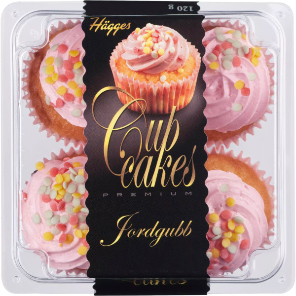 Hägges Cupcakes Premium Jordgubb