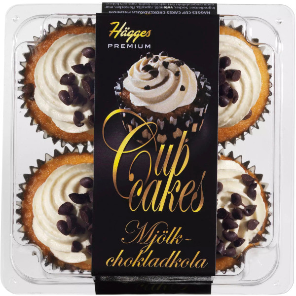 Hägges Cupcakes Premium Mjölkchokladkola