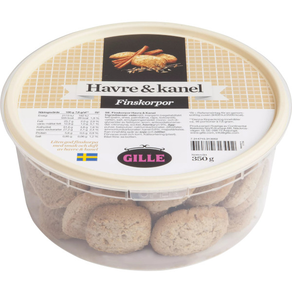Gille Finskorpor Havre & Kanel