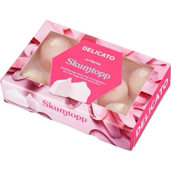 Delicato Skumtopp Jordgubb