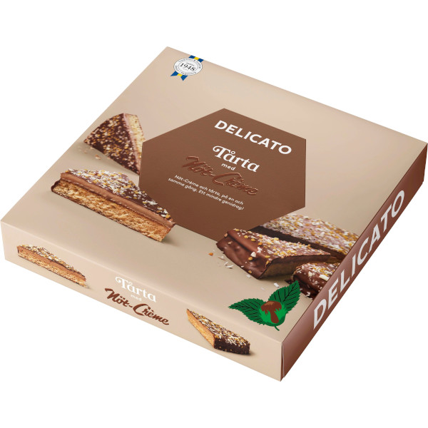 Delicato Tårta Nöt-Crème