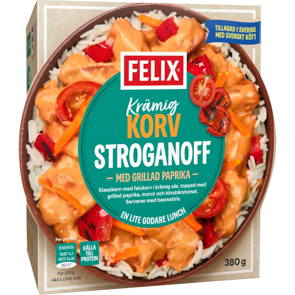 Felix Korv Stroganoff & Grillad Paprika