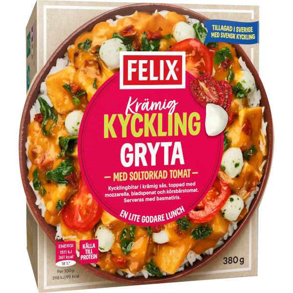 Felix Kycklinggryta & Soltorkad Tomat