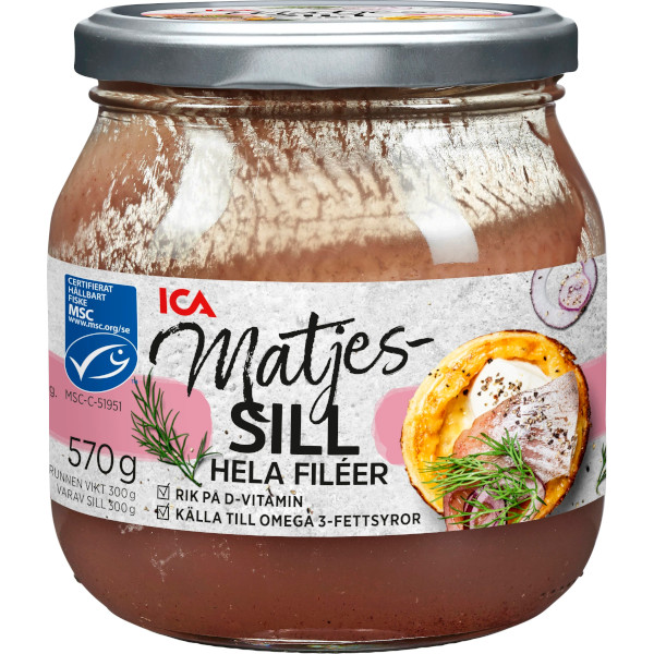 ICA Matjessill Hela Filéer