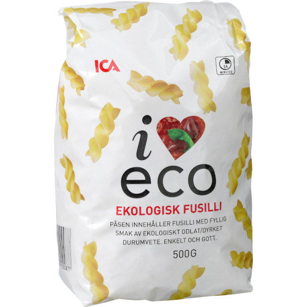 ICA I Love Eco Fusilli Ekologisk