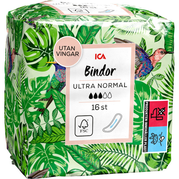 ICA Bindor Ultra Normal Utan Vingar
