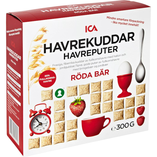 ICA Havrekuddar Röda Bär
