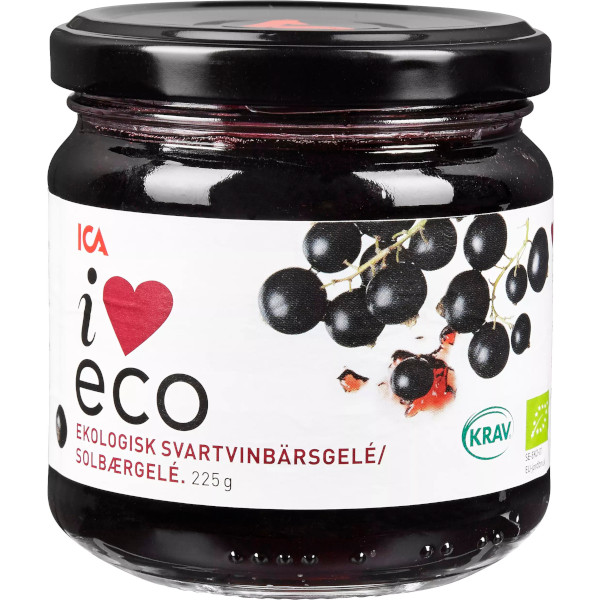 ICA I Love Eco Svartvinbärsgelé Ekologisk