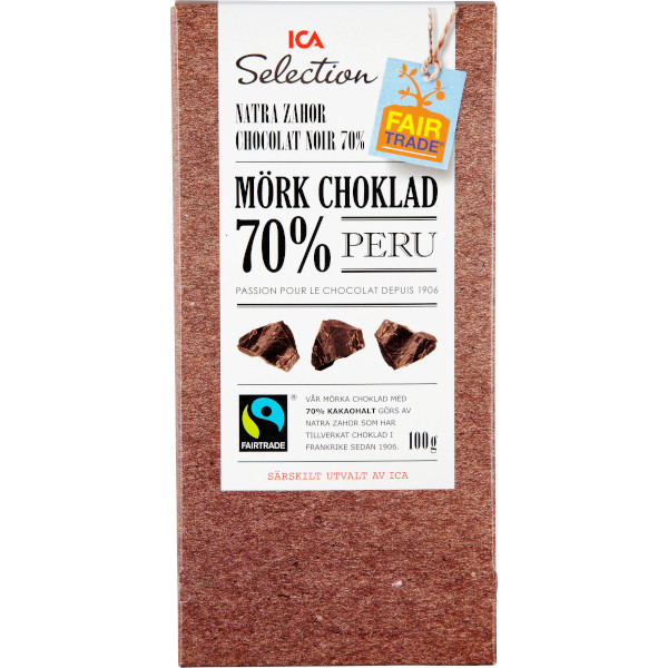 ICA Selection Mörk Choklad 70% Peru