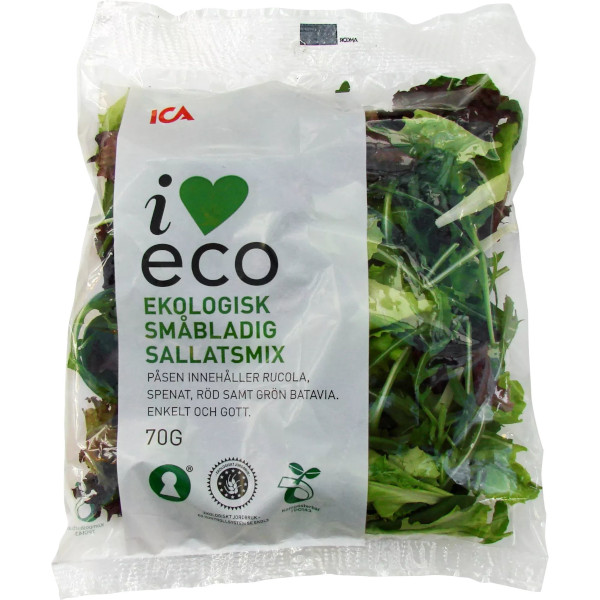 ICA I Love Eco Sallatsmix Småbladig Ekologisk