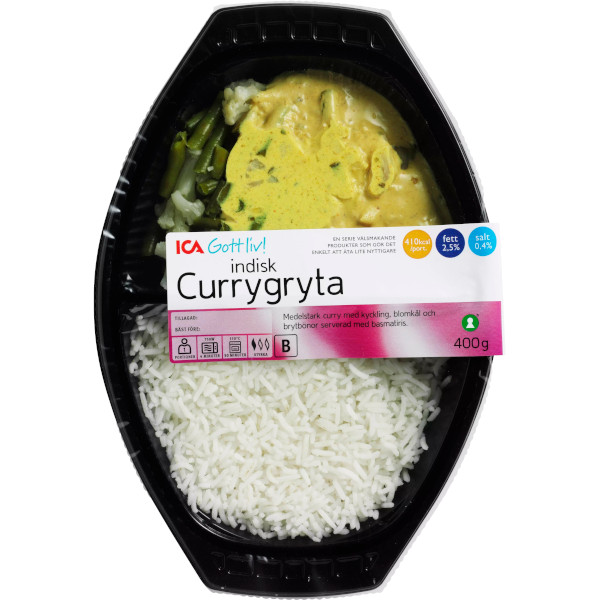 ICA Gott Liv Indisk Currygryta