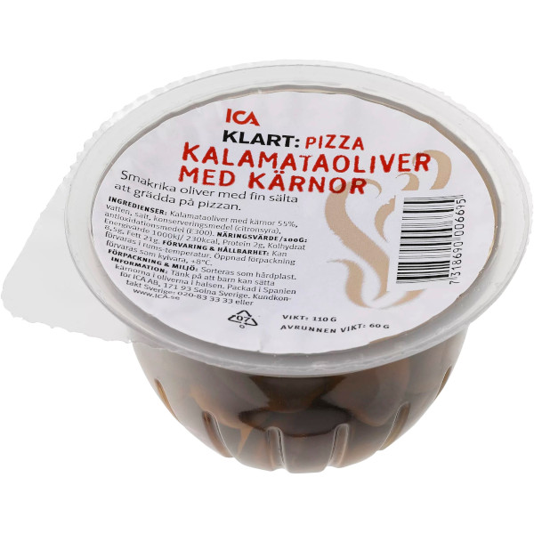 ICA Kalamataoliver Med Kärnor