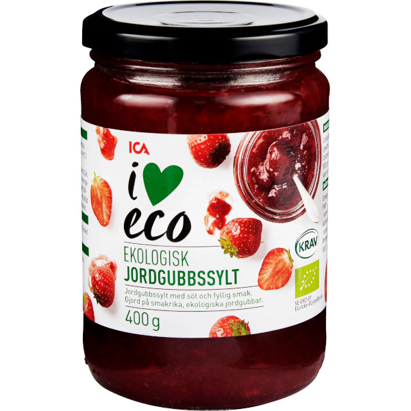 ICA I Love Eco Jordgubbssylt Ekologisk