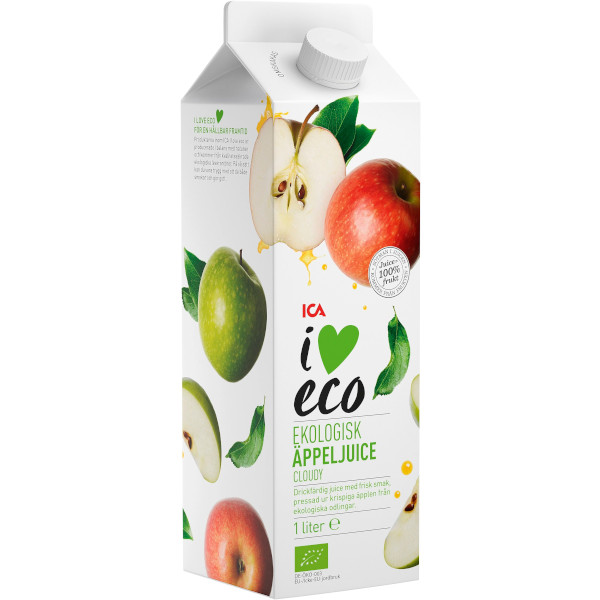 ICA I Love Eco Äppeljuice Ekologisk