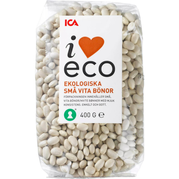 ICA I Love Eco Små Vita Bönor Ekologiska