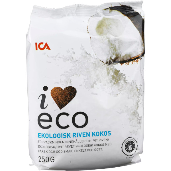 ICA I Love Eco Riven Kokos Ekologisk